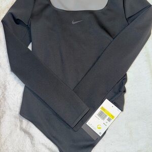 Nike Women's Black Long Sleeve Bodysuit